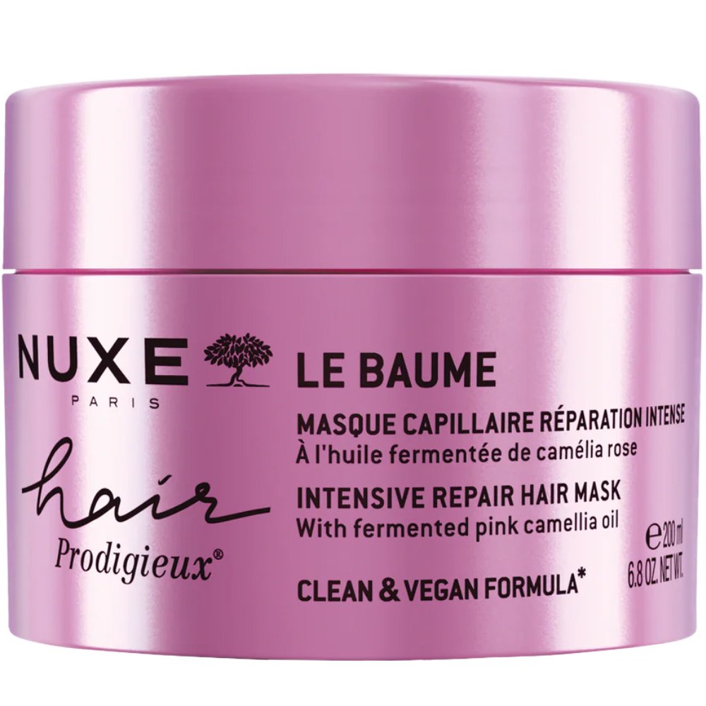 Nuxe Le Baume Prodigieux Intensive Repair Hair Mask Μάσκα Μαλλιών Εντατικής Επανόρθωσης με Εκχύλισμα Ελαίου Ρόζ Καμέλιας 200ml