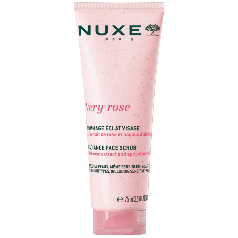 Nuxe Nuxe Very Rose Radiance Face Scrub Αναζωογονητικό Scrub Προσώπου για Λάμψη με Εκχύλισμα Ρόδου & Λεπτούς Κόκκους απο Κουκούτσι Βερίκοκου για κάθε Τύπο Επιδερμίδας Ακόμα & το Ευαίσθητο Δέρμα 75ml