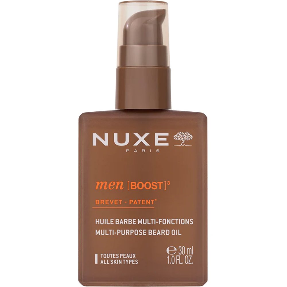 Nuxe Men [Boost] 3 Multi-Purpose Beard Oil Λάδι Πολλαπλών Λειτουργιών για τα Ανδρικά Γένια που Χαρίζει Θρέψη, Διαμόρφωση & Απαλότητα 30ml