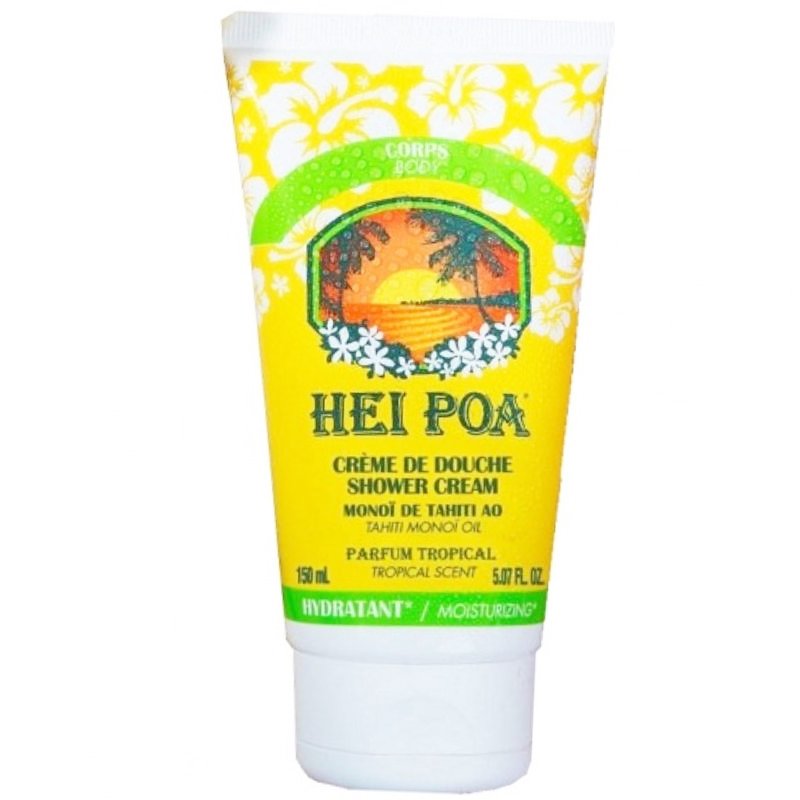 Hei Poa Shower Cream Tropical Tahiti Monoi Oil Ενυδατικό Χαλαρωτικό Αφρόλουτρο με Υπέροχο Τροπικό Άρωμα 150ml