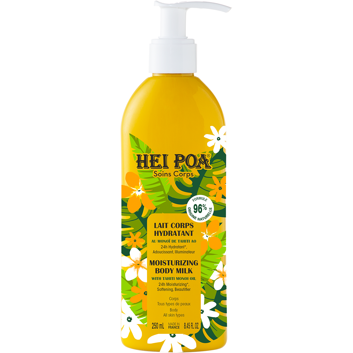 Hei Poa Hei Poa Moisturizing Body Milk with Tahiti Monoi Oil Ενυδατικό Γαλάκτωμα Σώματος με Λάδι Μονόι Ταϊτής 250ml