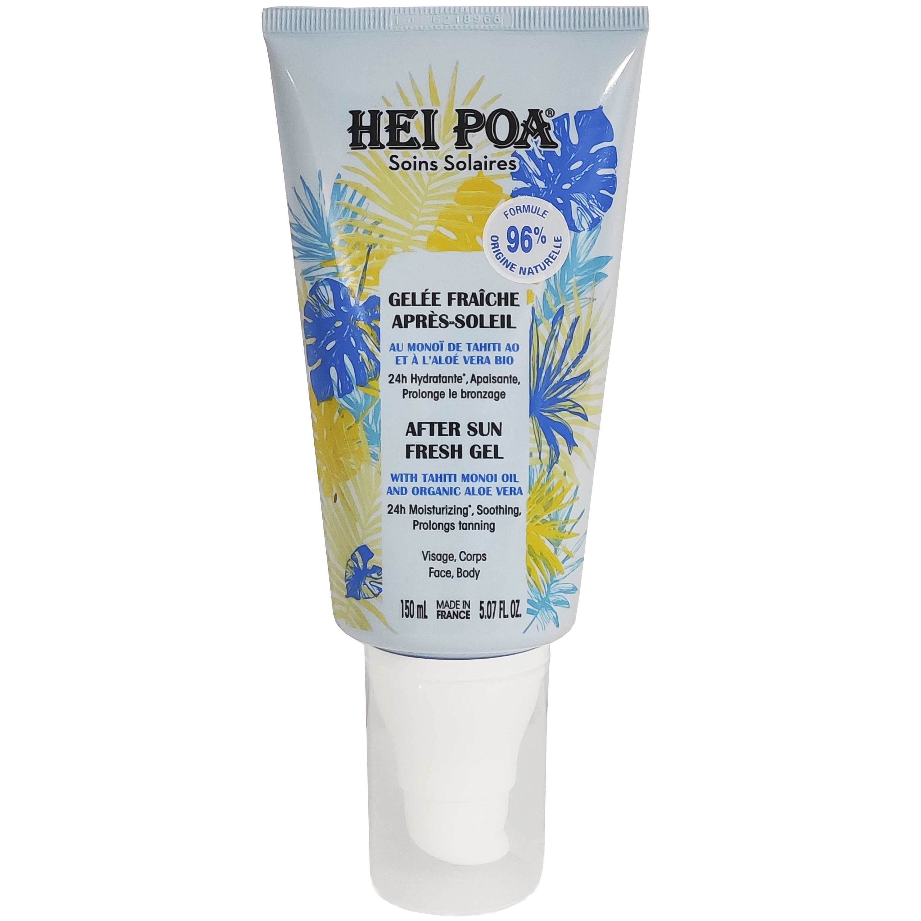 Hei Poa Soins Solaires After Sun Fresh Gel Φροντίδα Προσώπου, Σώματος για Μετά τον Ήλιο με Λάδι Monoi & Οργανική Aloe Vera 150ml
