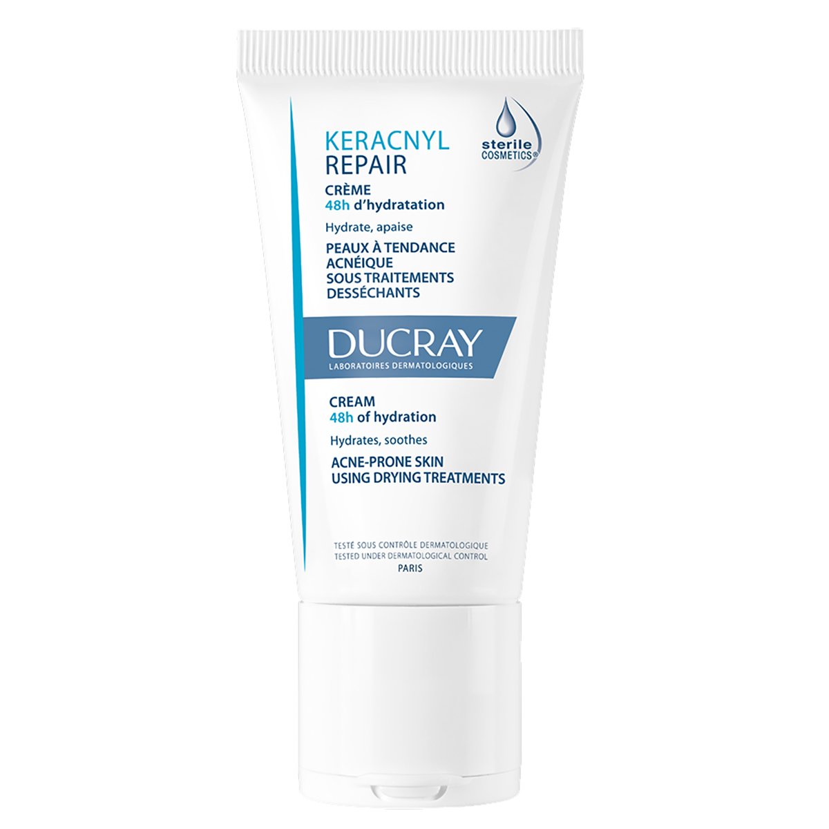 Ducray Keracnyl Repair Creme Ενυδατική, Επανορθωτική & Καταπραϋντική Κρέμα για Δέρματα με Τάση Ακμής 50ml