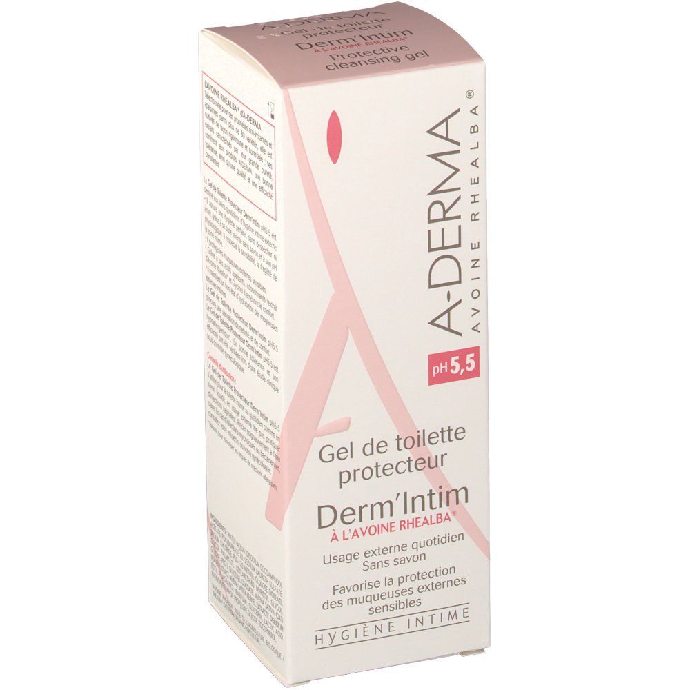 A-Derma Derm’Intim PH 5.5 Απαλό Καθαριστικό της Ευαίσθητης Περιοχής 200ml Promo -20%