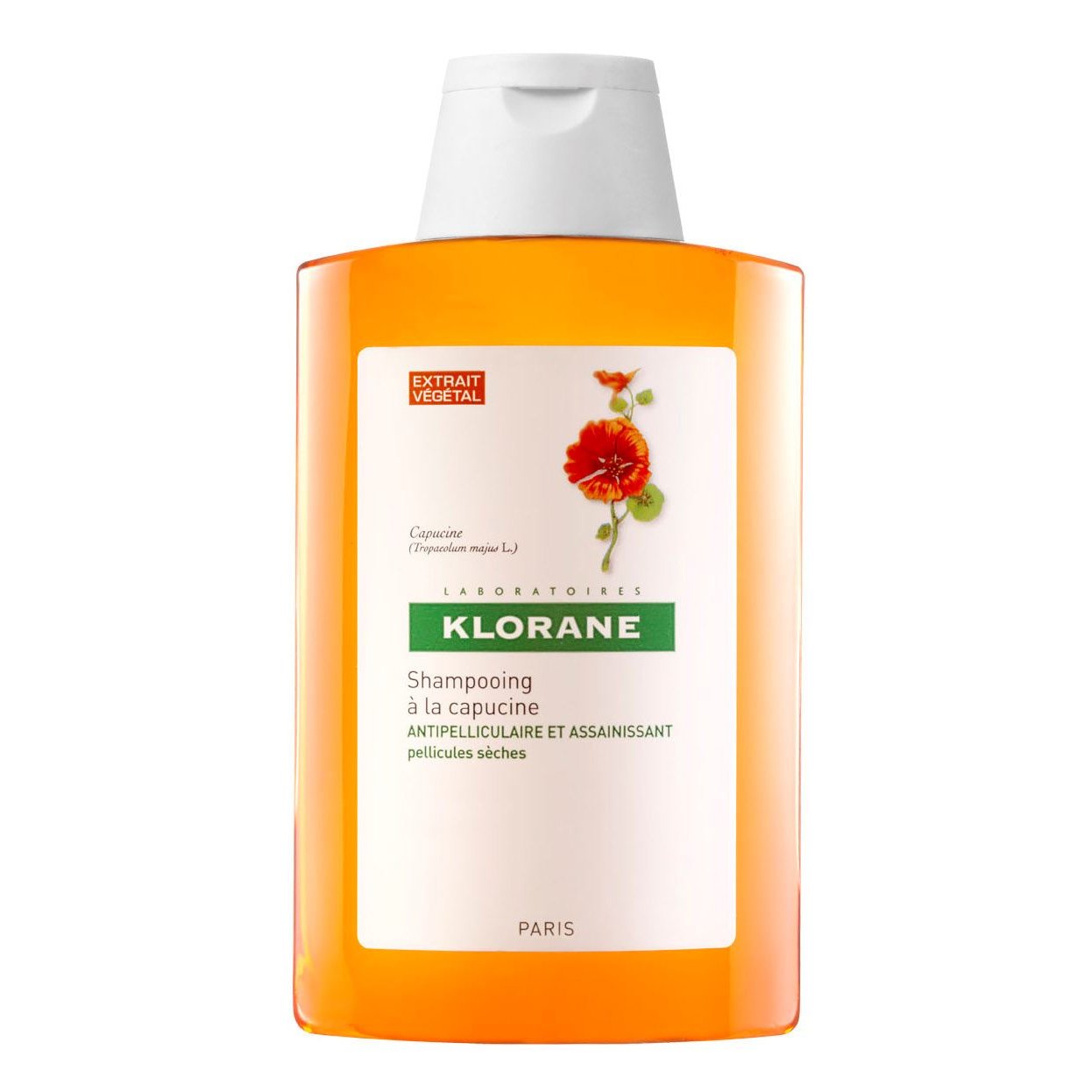 Klorane Shampoo Capucine Σαμπουάν με Καπουτσίνο Κατά Της Πιτυρίδας 200ml ,Shampoo με Καπουτσίνο Κατά της Ξηρής Πιτυρίδας