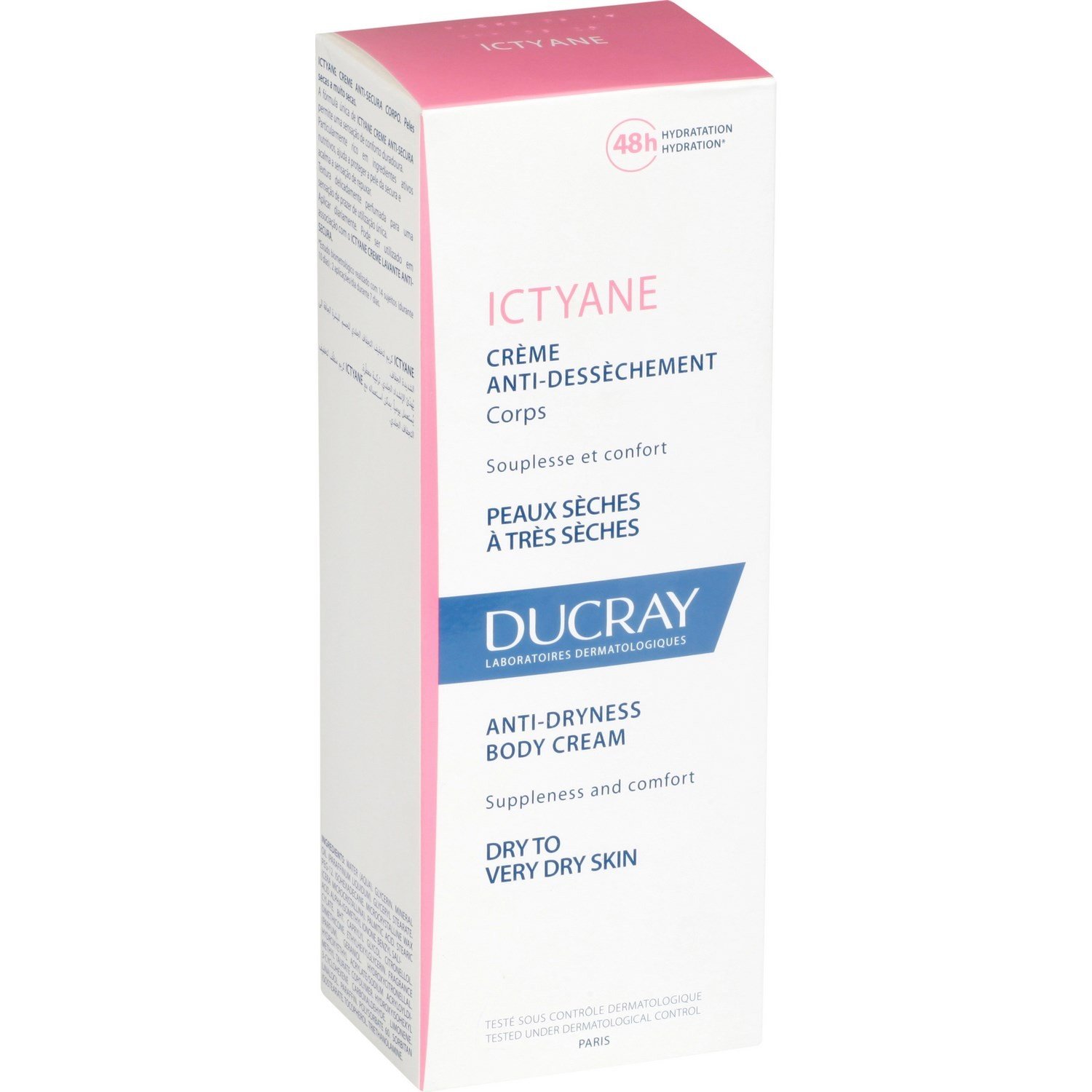 Ducray Ictyane Body Creme Κρέμα Σώματος Κατά της Ξηρότητας, Παρέχει Ελαστικότητα & Άνεση στο Ξηρό, Πολύ Ξηρό Δέρμα 200ml