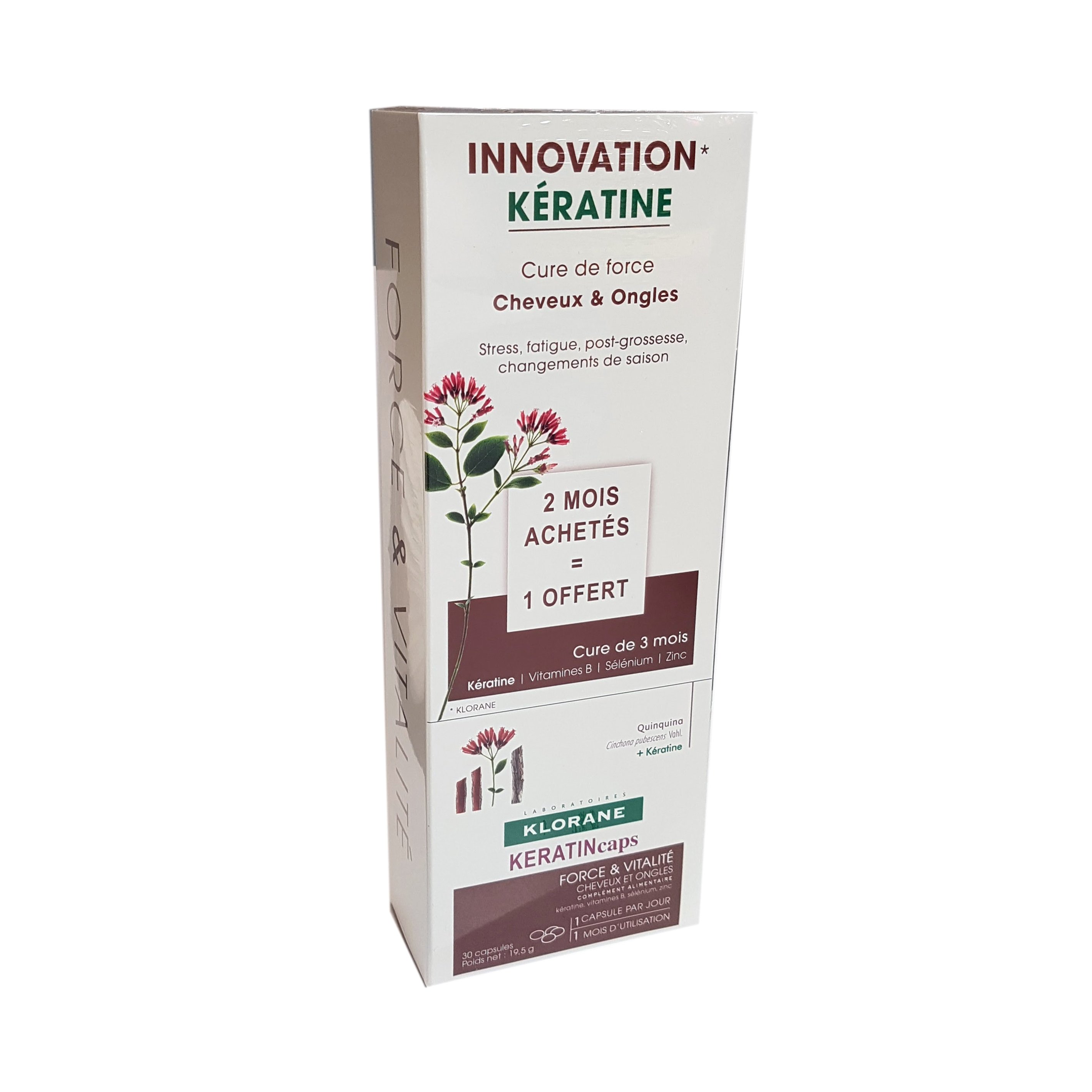 Klorane Keratin Συμπλήρωμα Διατροφής για τα Μαλλία 3x30caps