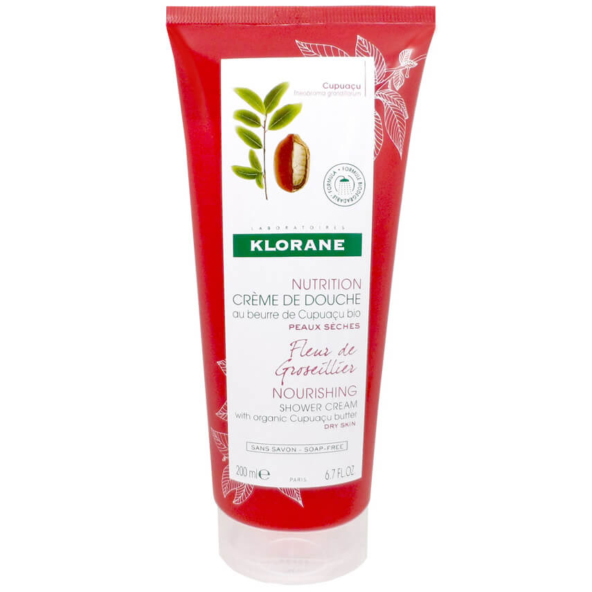 Klorane Nourishing Shower Cream with Organic Cupuacu Currant Bush Flower Απαλό Αφρόλουτρο με Άνθη Σμέουρου 200ml