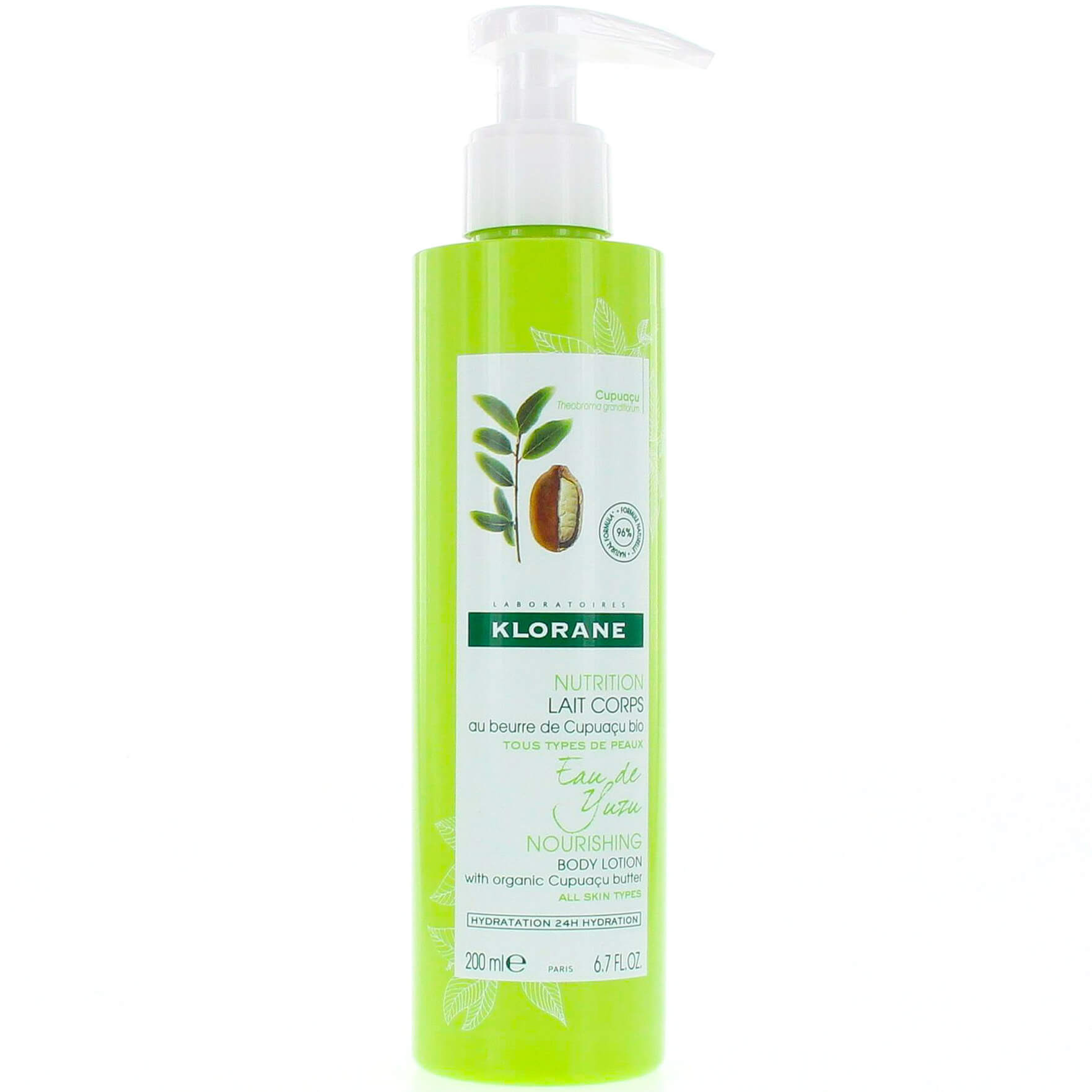 Klorane Nourishing Body Lotion with Organic Cupuacu Butter & Yuzu Infusion Θρεπτικό Γαλάκτωμα Σώματος με Άρωμα Νερού Yuzu 200ml