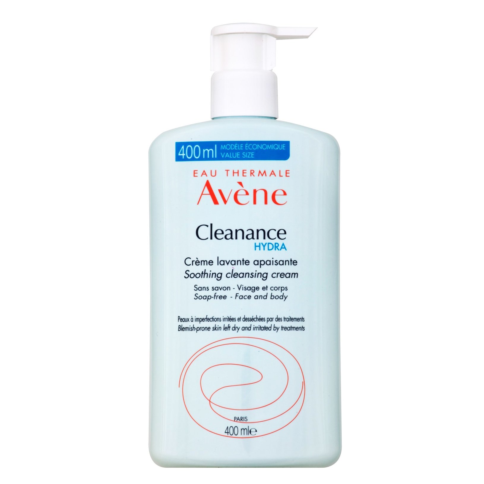 Avene Cleanance Hydra Creme Lavante Apaisante Καταπραϋντική Κρέμα Καθαρισμού Χωρίς Σαπούνι 400ml