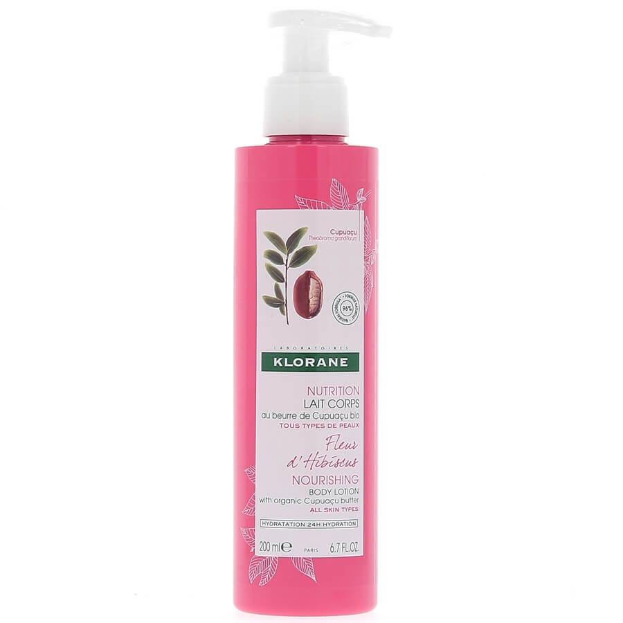 Klorane Nourishing Body Lotion with Organic Cupuacu Butter & Hibiscus Flower Θρεπτικό Γαλάκτωμα Σώματος Άρωμα Άνθος Ιβίσκου 200m