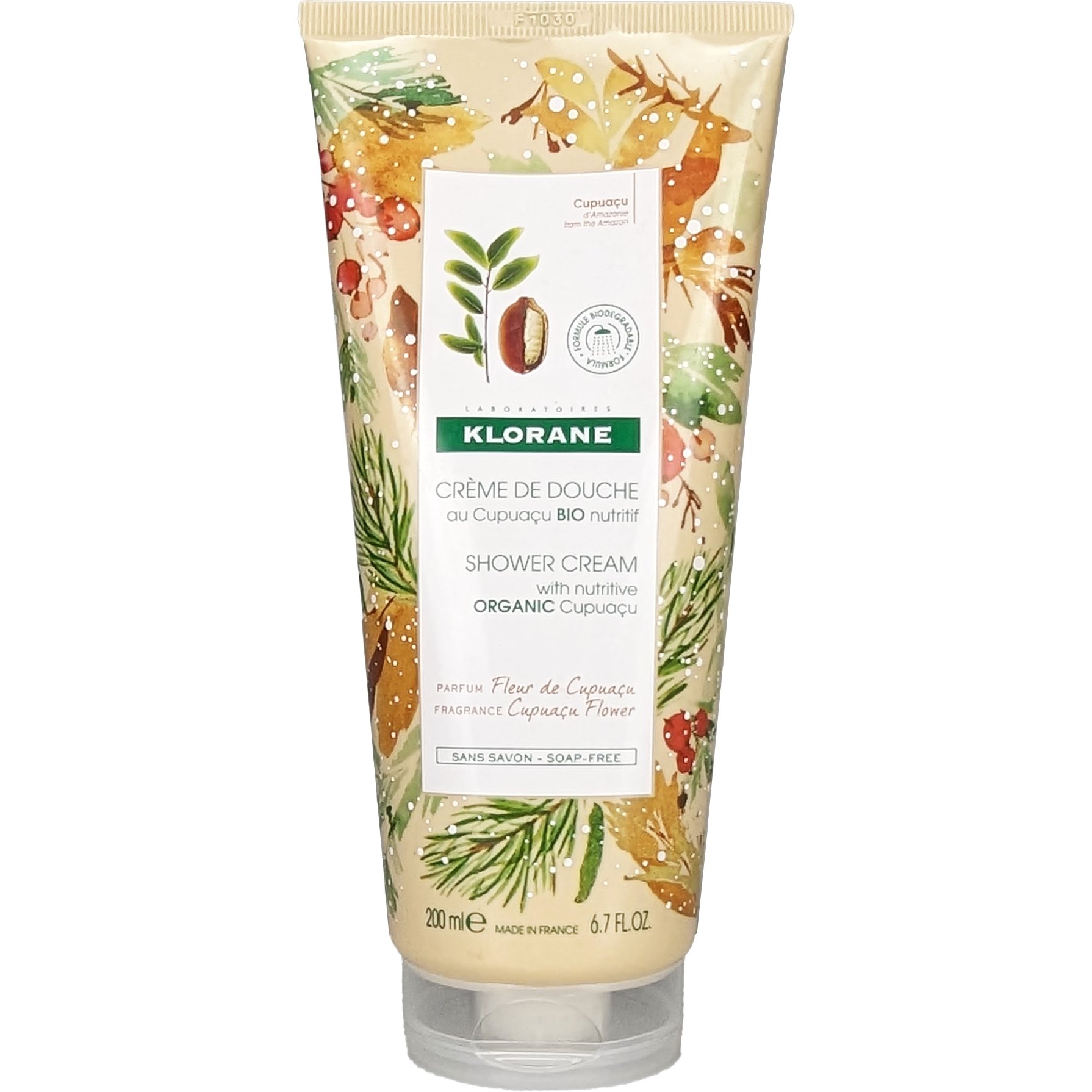 Klorane Shower Cream with Nutritive Organic Cuapuacu Flower Κρεμώδες Αφρόλουτρο με Άρωμα από Άνθος Cupuacu 200ml
