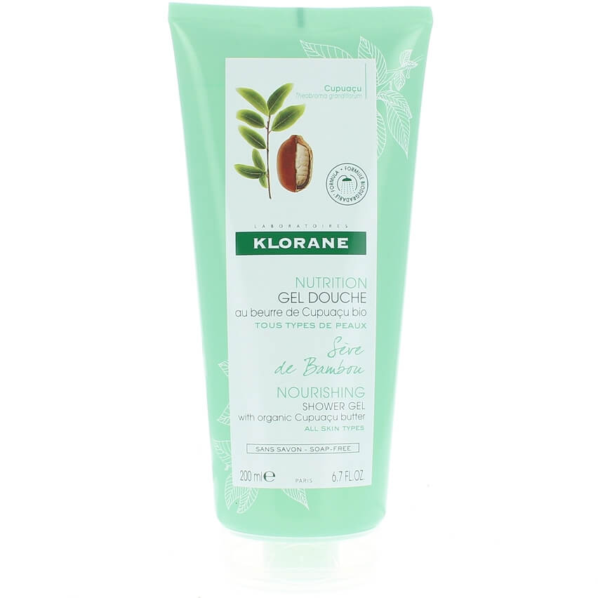 Klorane Nourishing Shower Gel with Organic Cupuacu Butter & Bamboo Sap Απαλό Αφρόλουτρο με Άρωμα Μπαμπού 200ml