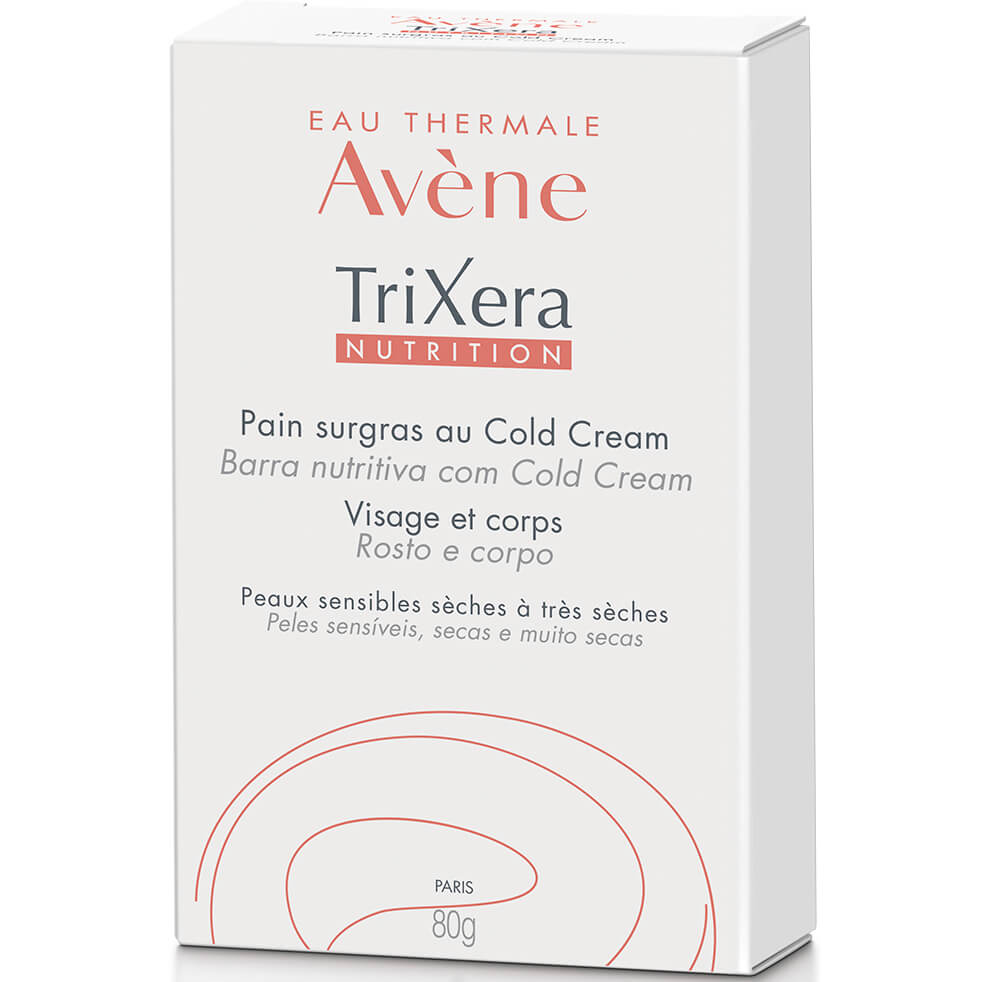 Avene Trixera Nutrition Pain Surgras au Cold Cream Υπερλιπαντική Πλάκα Καθαρισμού για Ευαίσθητο Ξηρό Δέρμα, Πρόσωπο & Σώμα 100gr
