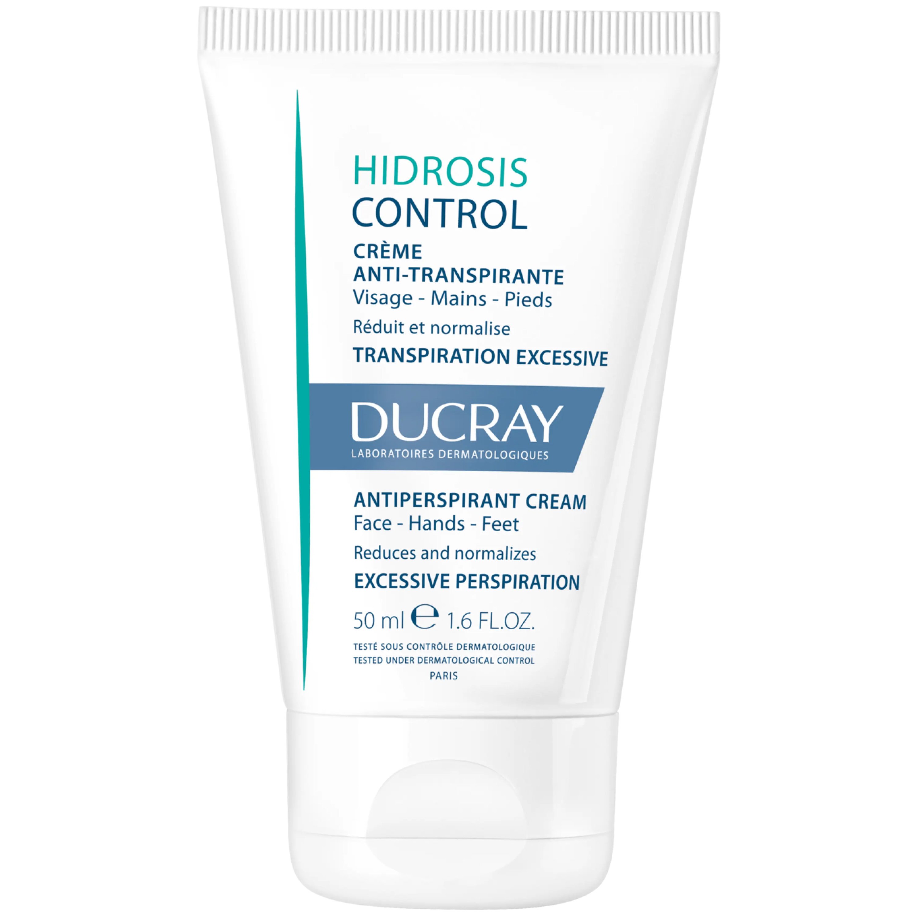 Ducray Hidrosis Control Creme Anti Transpirante Κρέμα Κατά της Εφίδρωσης για Πρόσωπο, Χέρια & Πόδια 50ml