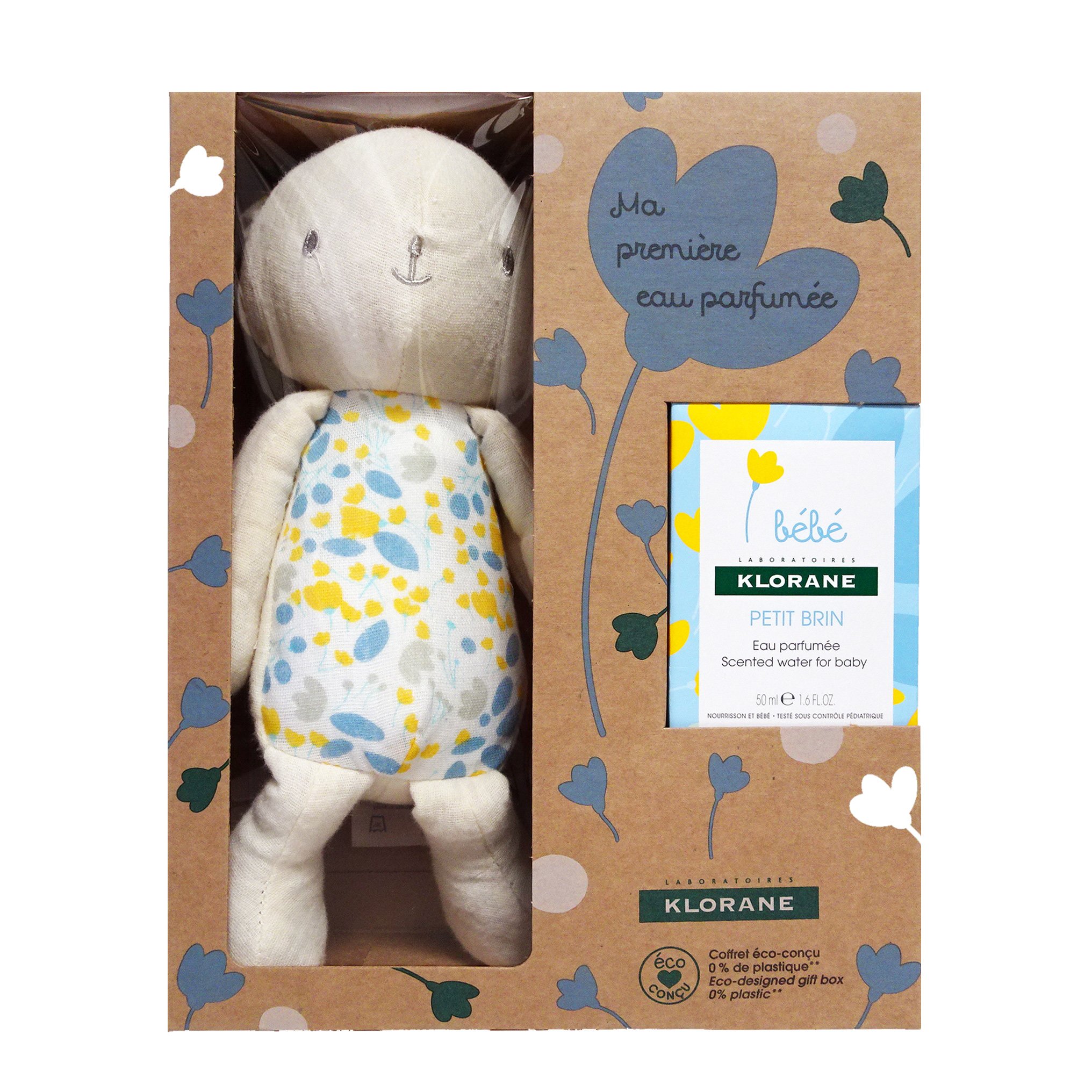 Klorane Bebe Premiere Eau Bebe Parfumee Βρεφικό Αρωματισμένο νερό 50ml & Δώρο Αρκουδάκι