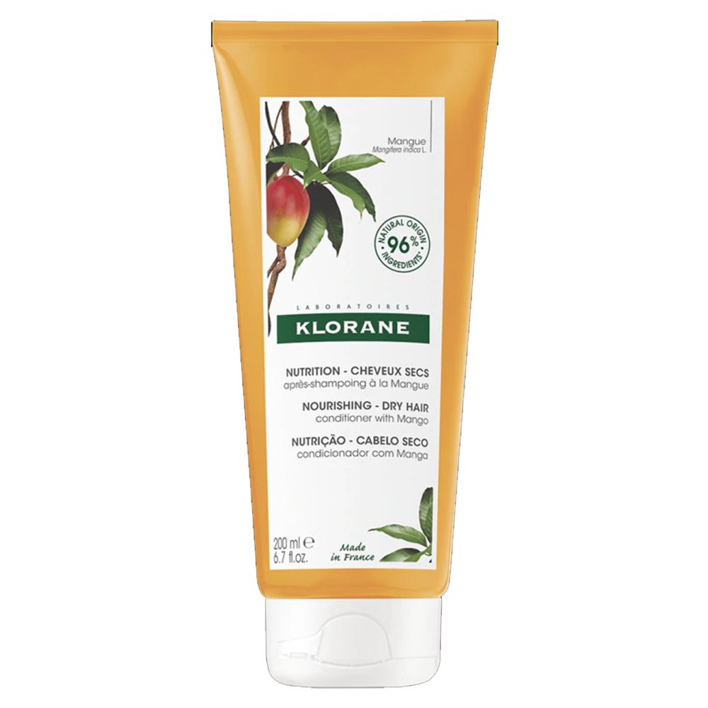 Klorane Baume Apres Shampooing Beurre de Mangue Μαλακτική Κρέμα Θρέψης για Εύκολο Ξέπλυμα με Βούτυρο Μάνγκο 200ml