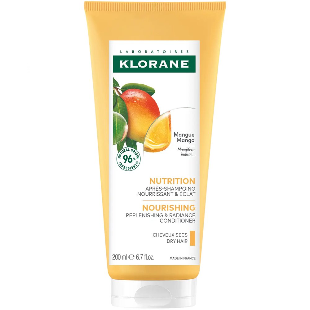 Klorane Mango Conditioner Dry Hair Μαλακτική Κρέμα Μαλλιών με Μάνγκο 200ml