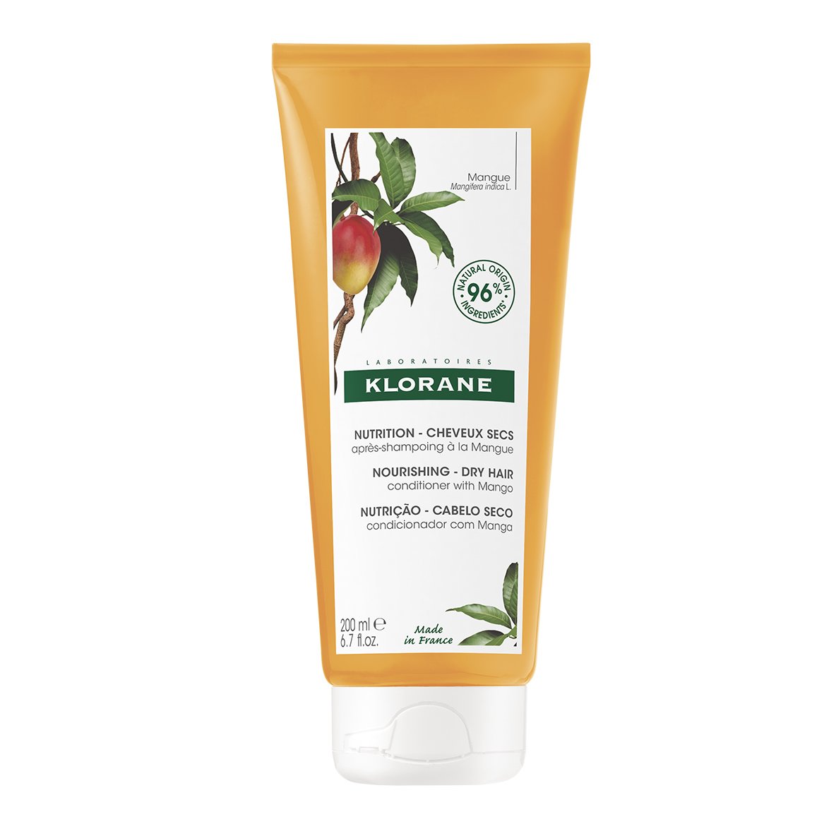 Klorane Klorane Mango Conditioner Dry Hair Μαλακτική Κρέμα Μαλλιών με Μάνγκο 200ml