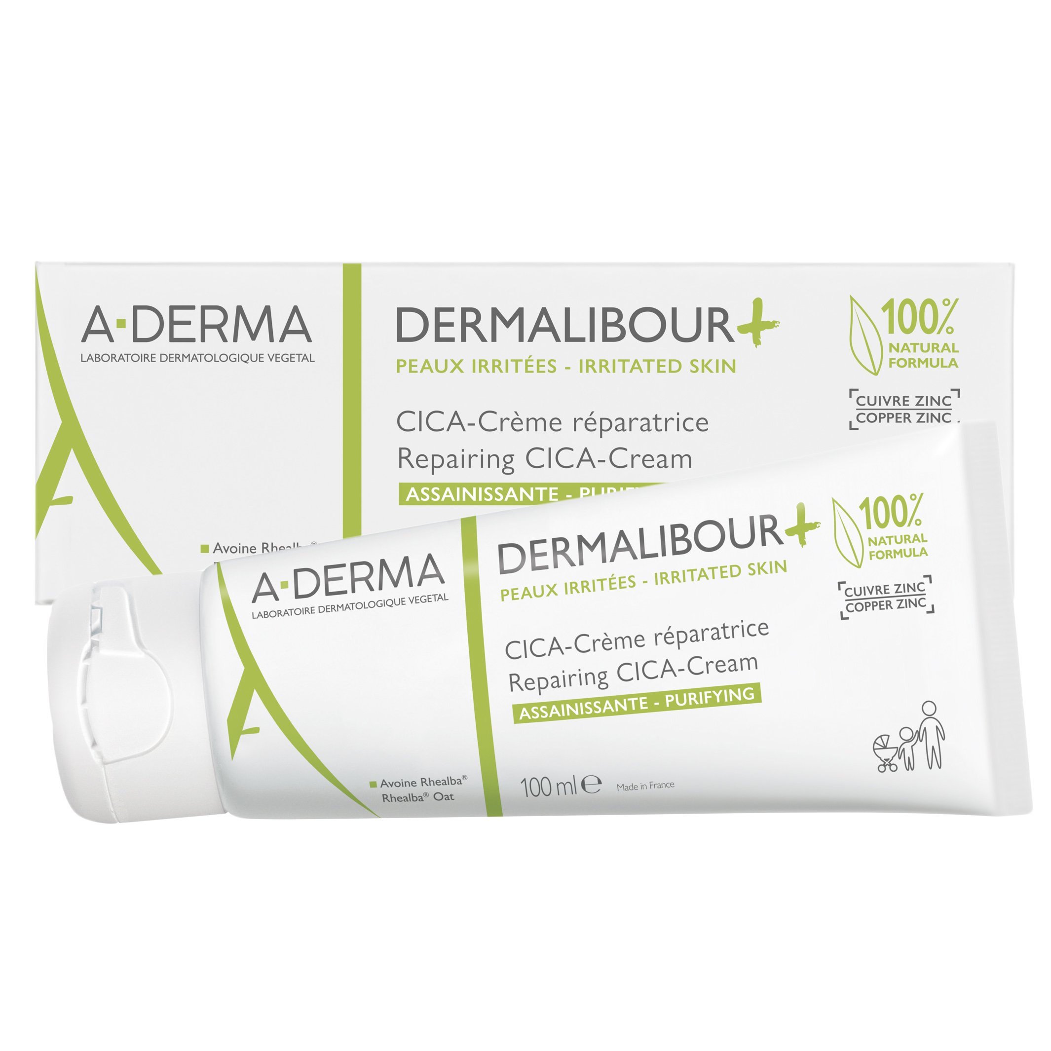 A-Derma A-Derma Dermalibour+ Repairing CICA Cream Εξυγιαντική & Επανορθωτική Κρέμα για Φροντίδα Μικροτραυματισμών & Μικροερεθισμών 100ml