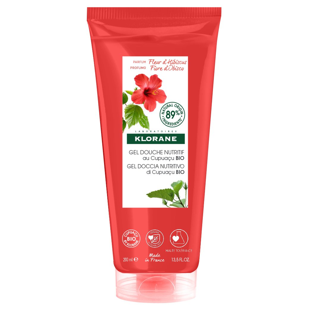 Klorane Nourishing Shower Gel With Organic Cupuacu Butter With Hibiscus Flower Απαλό Αφρόλουτρο με Άνθος Ιβίσκου 200ml