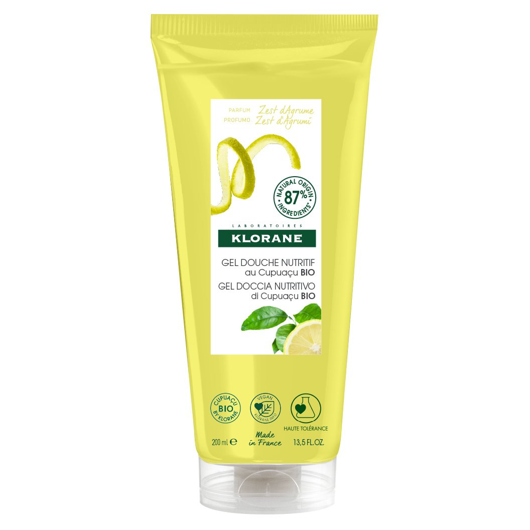 Klorane Nourishing Shower Gel with Organic Cupuacu Butter & Citrus Zest Θρεπτικό Αφρόλουτρο με Άρωμα Φλοιού Εσπεριδοειδών 200ml