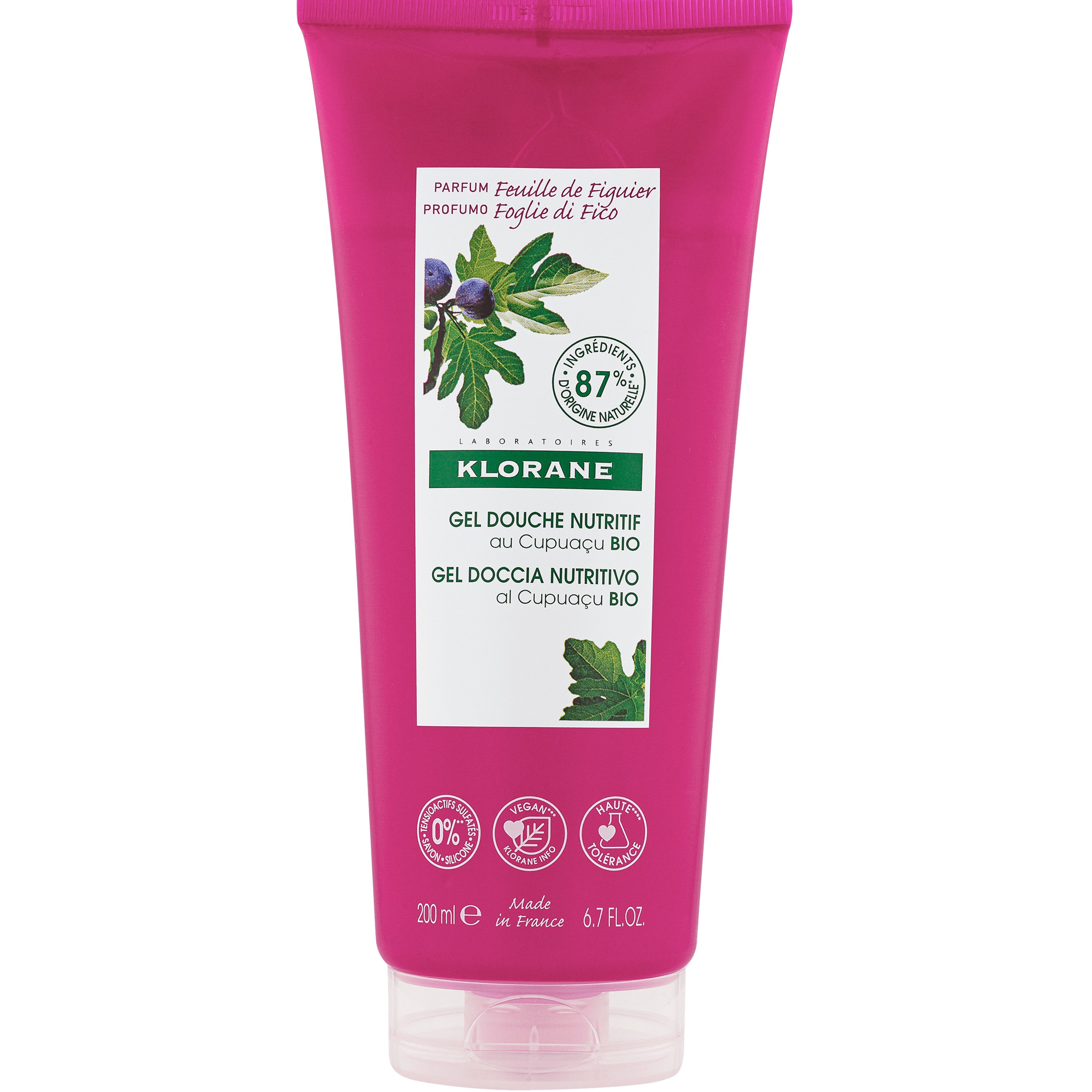 Klorane Klorane Nourishing Shower Gel Organic Cupuacu Butter & Fig Αφρόλουτρο με Βιολογικό Βούτυρο Cupuacu & Σύκο για Κάθε Τύπο Δέρματος 200ml