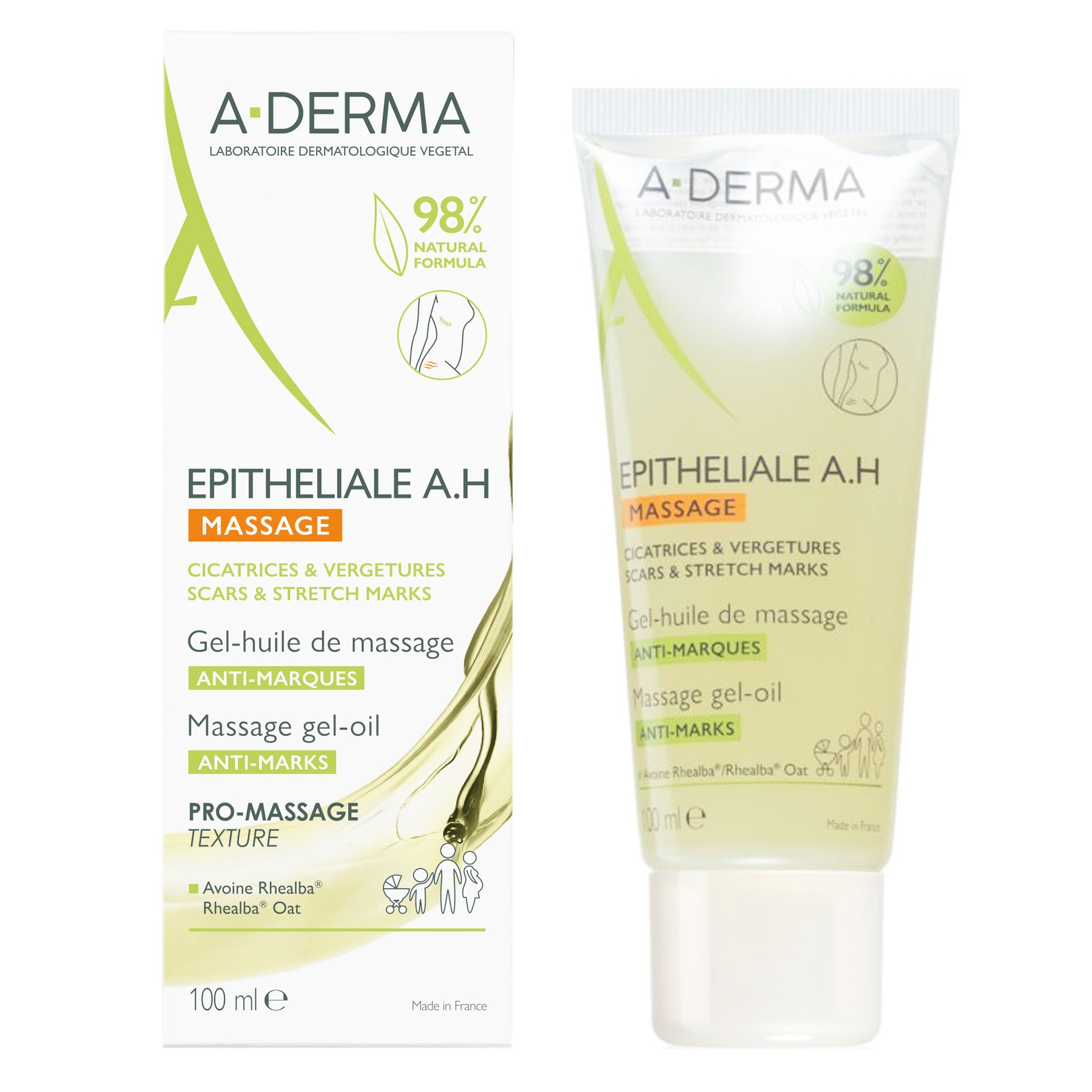 A-Derma Epitheliale A.H Massage Gel – Oil Έλαιο για Μασάζ Κατά των Δερματικών Σημαδιών 100ml