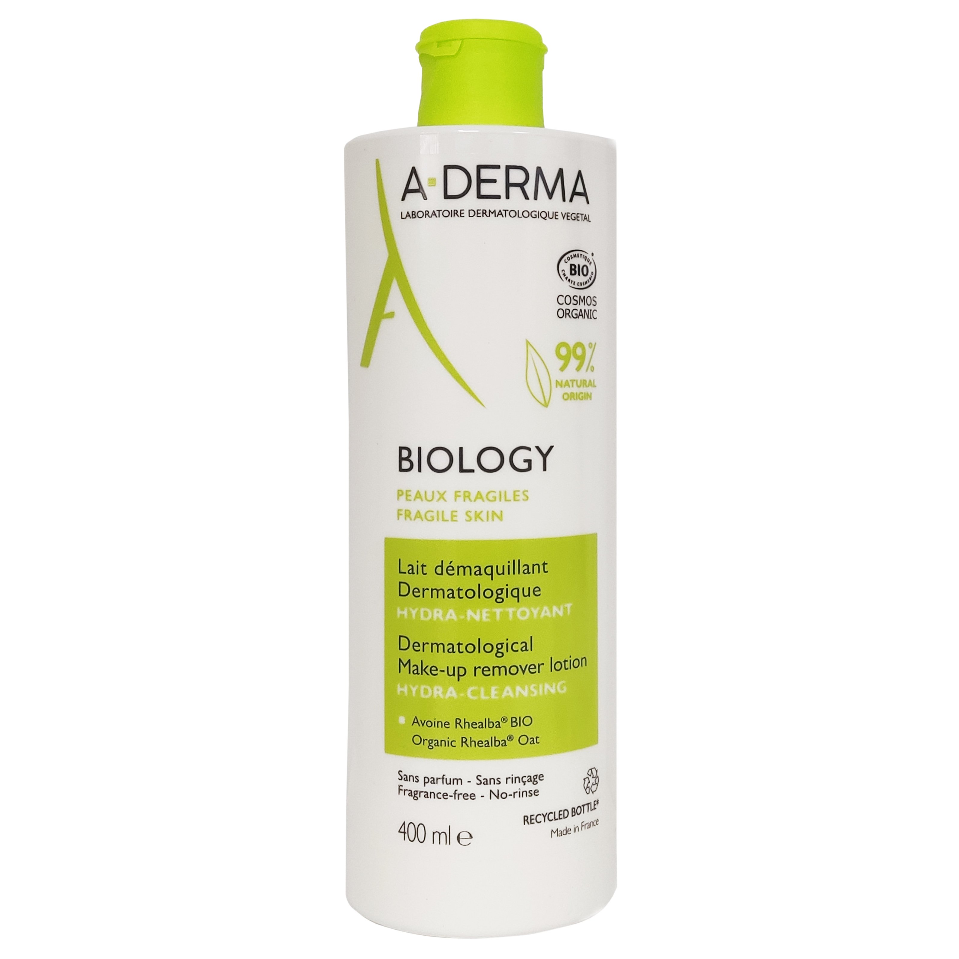 A-Derma Biology Dermatological Make-up Remover Lotion Hydra-Cleansing Γαλάκτωμα Ντεμακιγιάζ για το Εύθραυστο Δέρμα 400ml