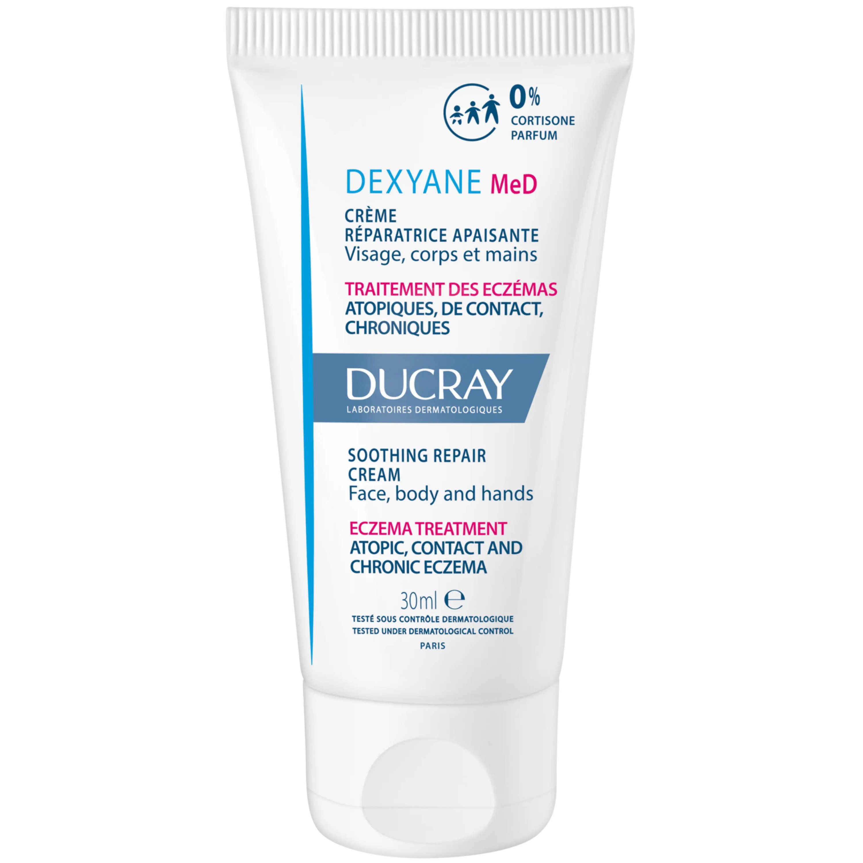 Ducray Dexyane MeD Eczema Treatment Cream Κρέμα Κατά των Ατοπικών, Εξ’ Επαφής & Χρόνιων Εκζεμάτων του Σώματος 30ml
