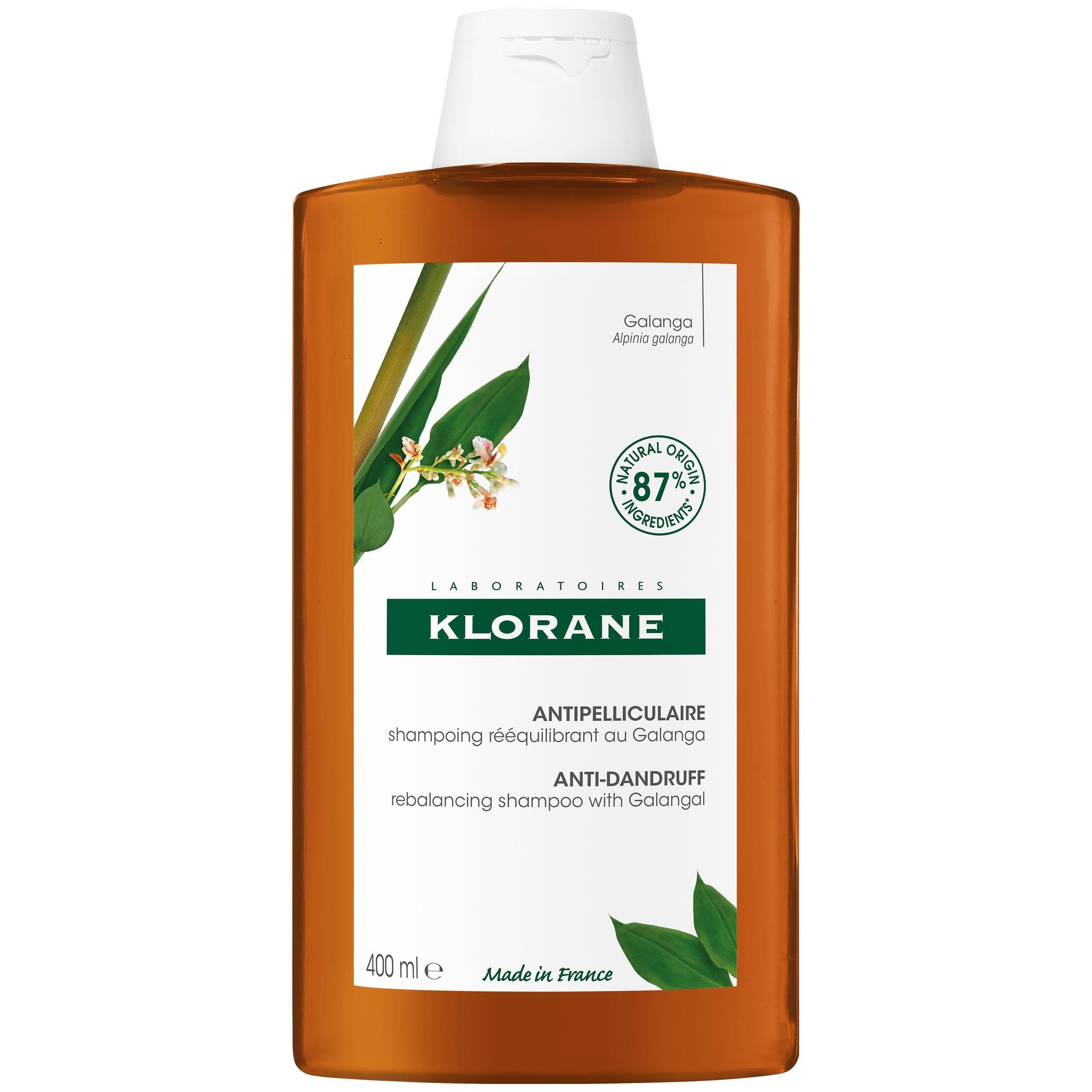 Klorane Galangal Rebalancing Shampoo Σαμπουάν Εξισορρόπησης Κατά της Λιπαρής Πιτυρίδας 400ml 47414