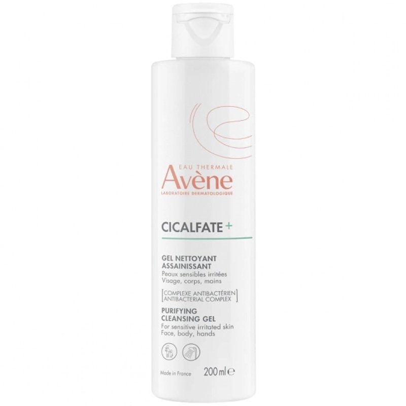 Avene Cicalfate+ Purifying Cleansing Gel Εξυγιαντικό Gel Καθαρισμού για Ευαίσθητη & Ερεθισμένη Επιδερμίδα 200ml