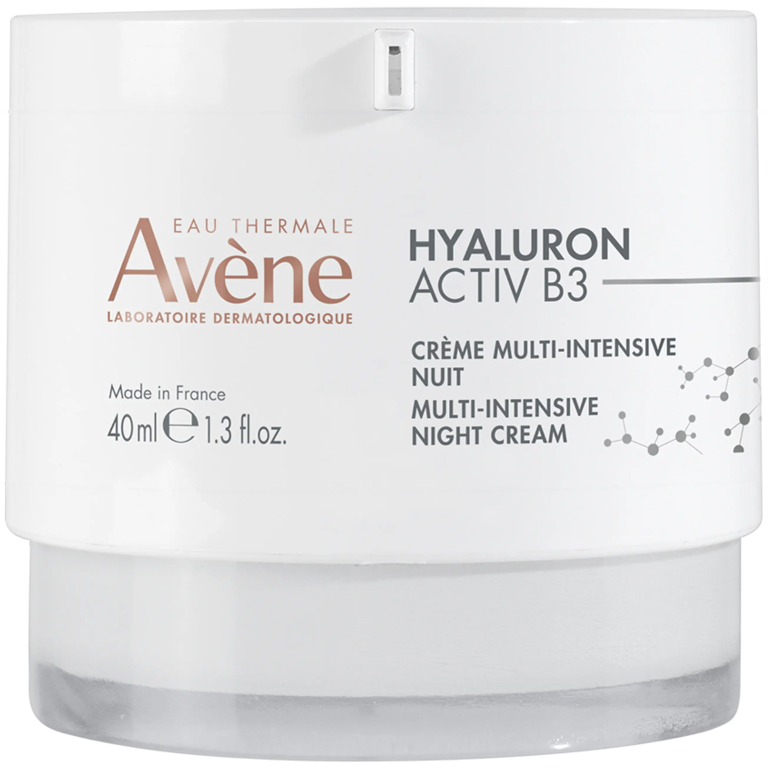 Avene Hyaluron Activ B3 Multi-Intense Night Cream Εντατική Αντιγηραντική Κρέμα Νυκτός με Υαλουρονικό Οξύ για Ολοκληρωμένη Επανόρθωση 40ml