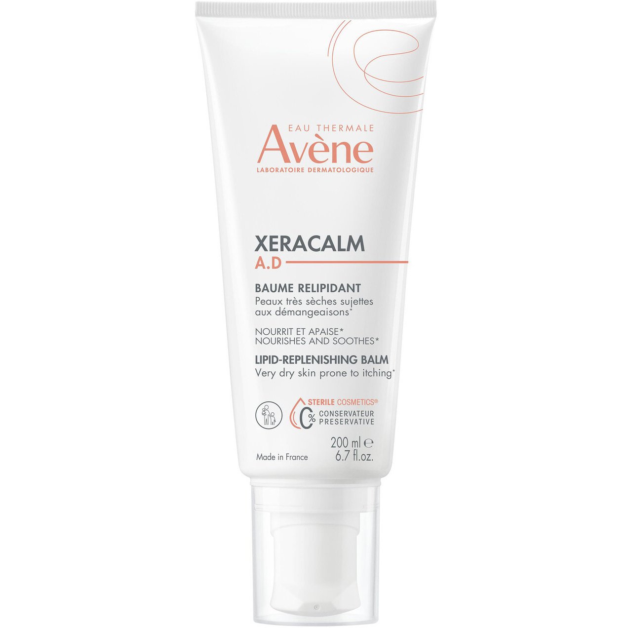 Avene Xeracalm A.D Lipid Replenishing Balm Βάλσαμο Επαναλιπίδωσης για Ξηρό Δέρμα με Τάση για Ατοπικό Έκζεμα 200ml