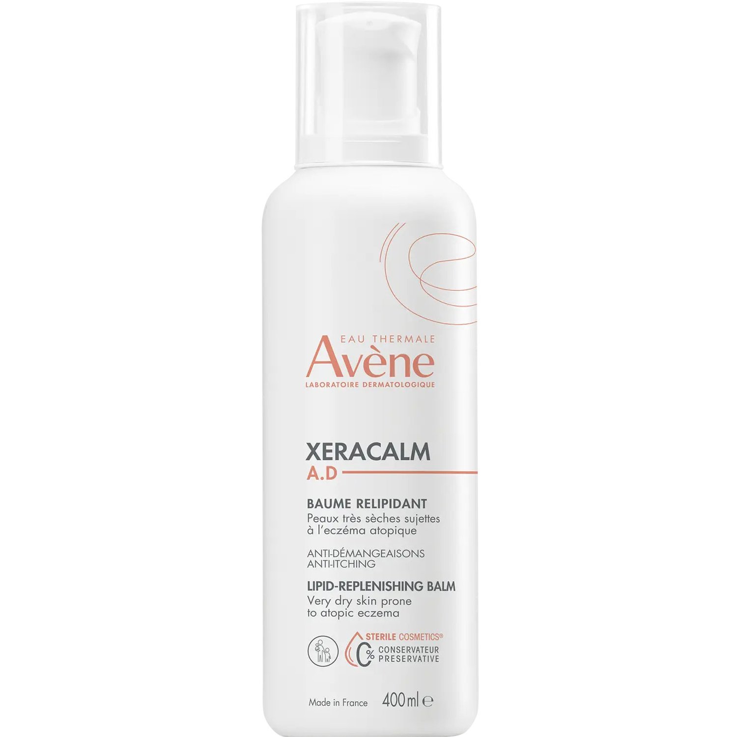 Avene Xeracalm A.D Baume Relipidant Καταπραϋντικό Βάλσαμο Σώματος Αναπλήρωσης των Λιπιδίων για το Πολύ Ξηρό Δέρμα με Τάση για Ατοπικό Έκζεμα & Κνησμό 400ml