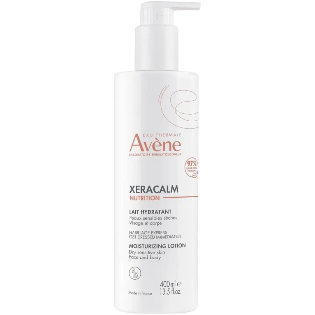 Avene Xeracalm Nutrition Face & Body Moisturizing Lotion 400ml Ενυδατικό Γαλάκτωμα για Πρόσωπο & Σώμα Ιδανικό για Ευαίσθητες & Ξηρές Επιδερμίδες