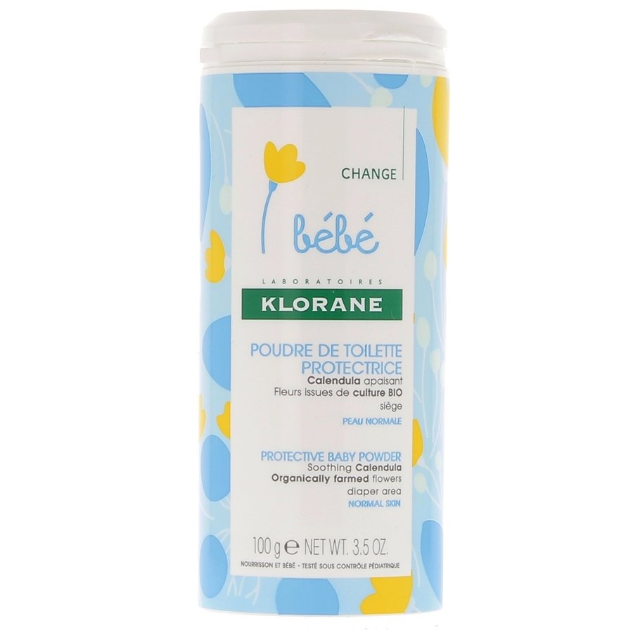 Klorane Bebe Protective Baby Powder Προστατευτική Πούδρα της Μηρογεννητικής Περιοχής με Καταπραϋντική Καλέντουλα 100gr