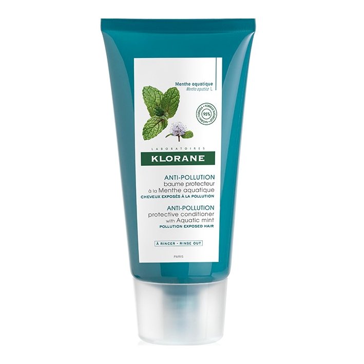 Klorane Anti-Pollution Protective Conditioner Προστατευτική μαλακτική κρέμα με Υδάτινη Μέντα 150ml