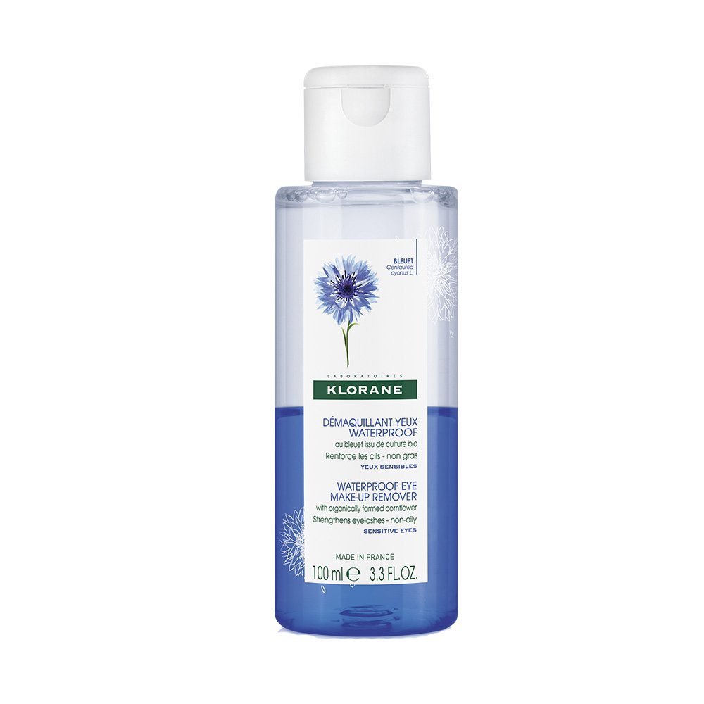Klorane Demaquillant Yeux Waterproof au Bleuet Apaisant Ντεμακιγιάζ Ματιών με Διφασική Σύνθεση 100ml