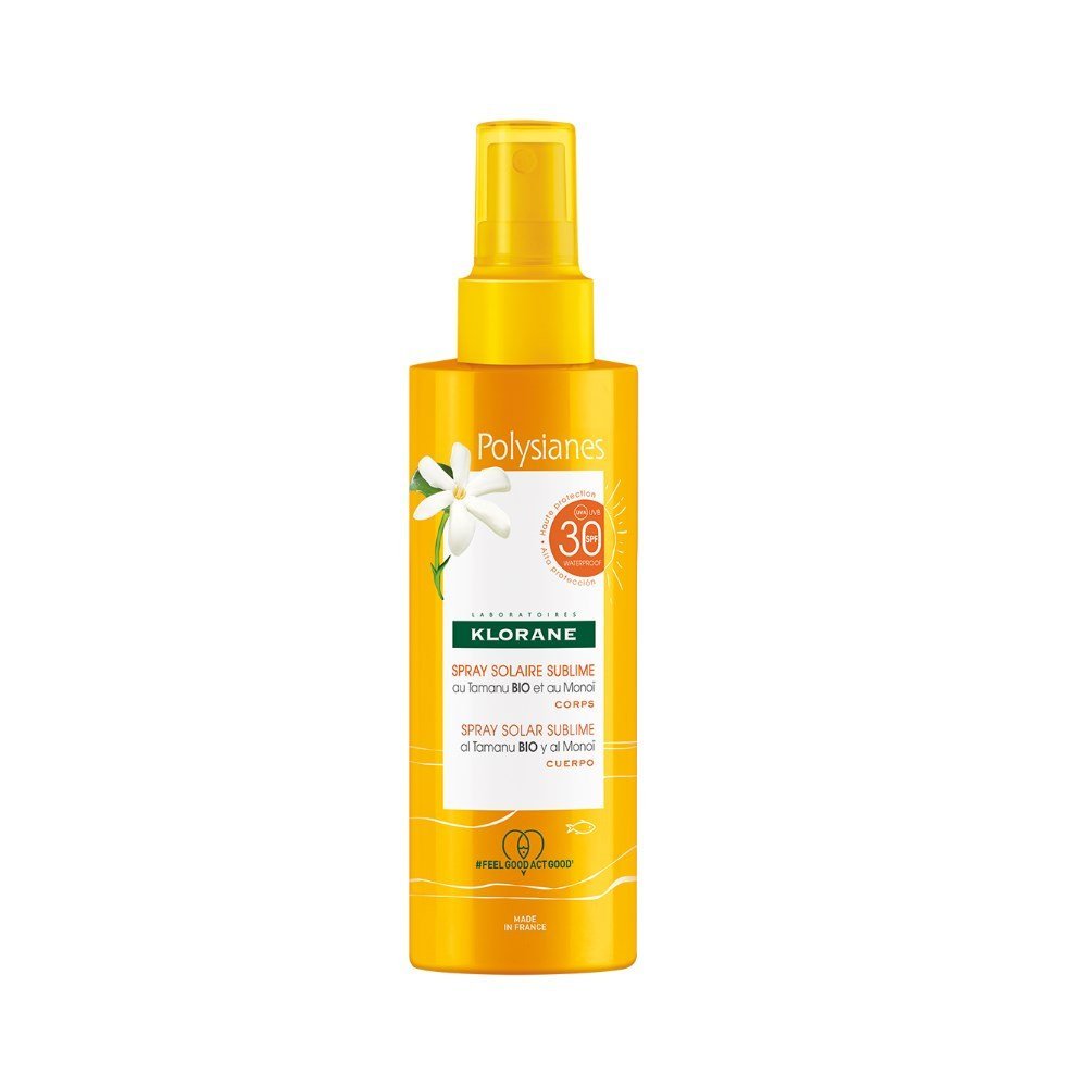 Klorane Sun Polysianes Spray Solaire Sublime Spf30 with Monoi & Tamaru Αντηλιακό Γαλάκτωμα Σώματος Υψηλής Προστασίας 200ml