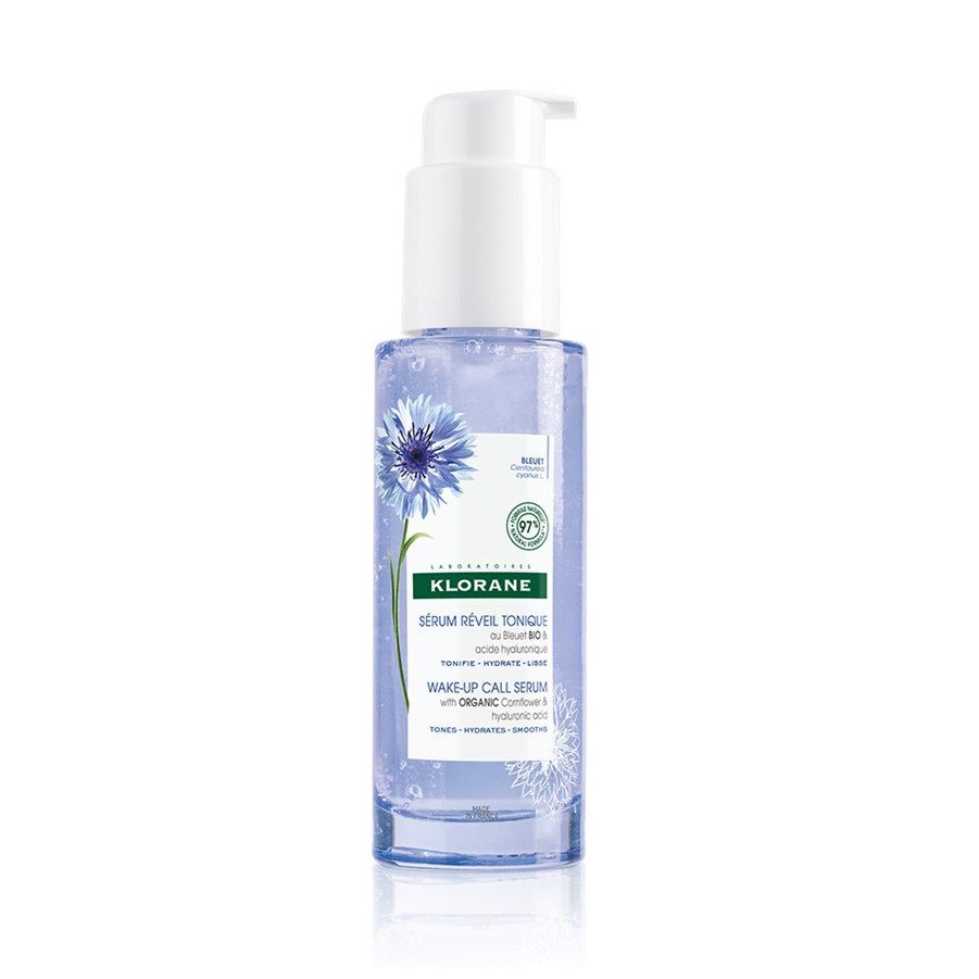 Klorane Bleuet Wake-Up Call Serum With Organic Cornflower & Hyalouronic Acid Ενυδατικός Ορός για Πρόσωπο & Λαιμό 50ml