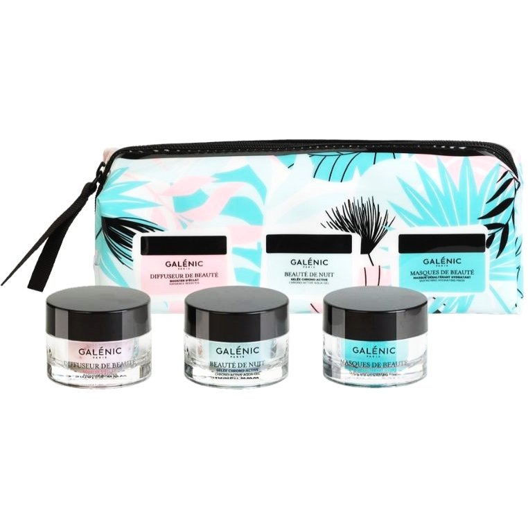 Galenic Set Diffuseur De Bauté Booster Λάμψης 15ml & Masques De Beaute Quenching Hydrating Mask 15ml & Beauté De Nuit 15ml