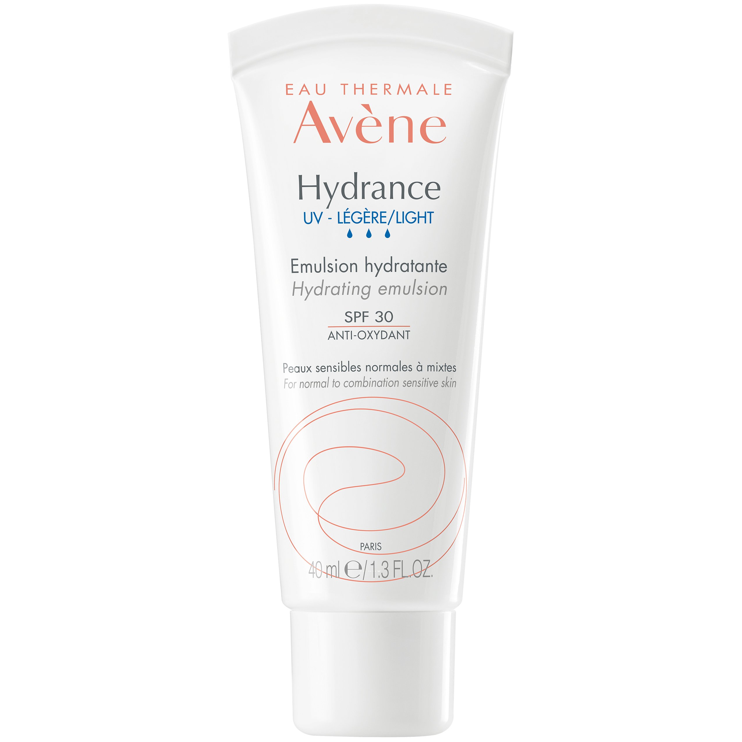 Avene Hydrance UV Legere Emulsion Spf30 Λεπτόρρευστη Ενυδατική Κρέμα Προσώπου για Κανονικές & Μεικτές Επιδερμίδες 40ml