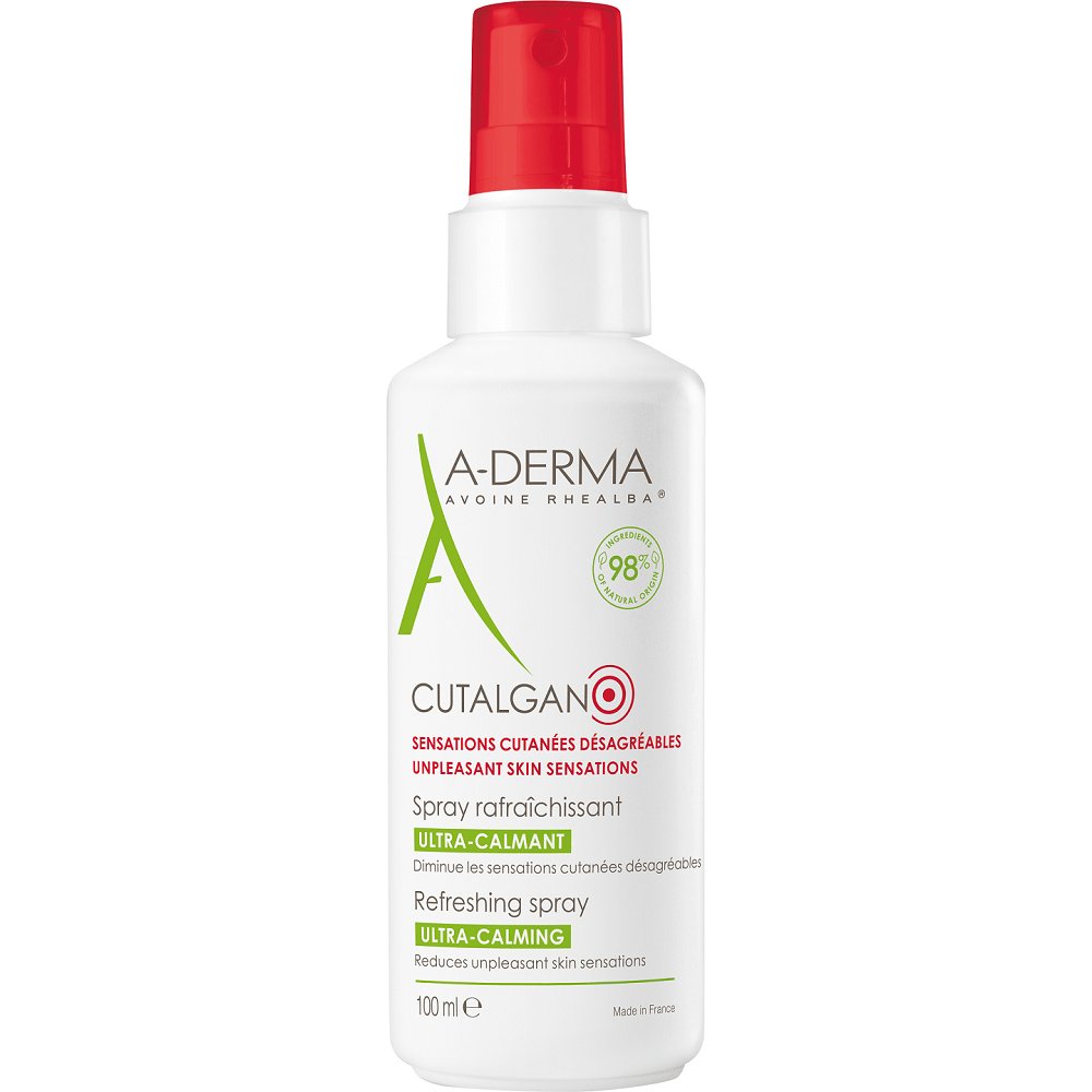 A-Derma Cutalgan Refreshing Spray Αναζωογονητικό Spray με Καταπραϋντικές Ιδιότητες για την Ευαίσθητη Εύθραυστη Επιδερμίδα 100ml