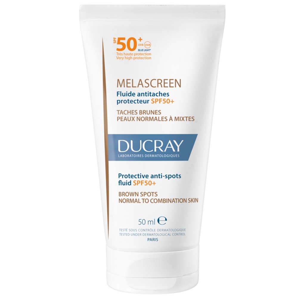 Ducray Ducray Melascreen Anti-Spot Fluid Spf50+, Αντηλιακή Λεπτόρευστη Κρέμα Πολύ Υψηλής Προστασίας για Κανονικό - Μικτό Δέρμα Κατά των Κηλίδων 50ml