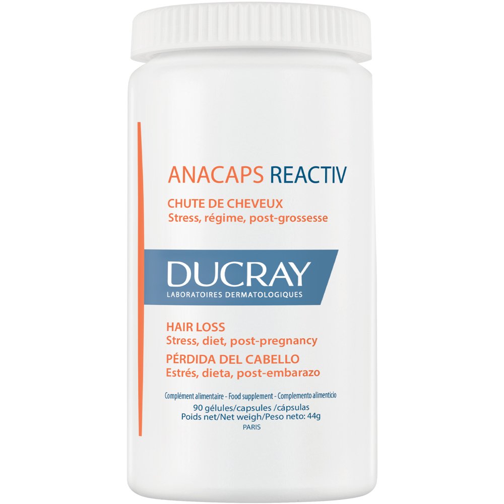 Ducray Ducray Promo Anacaps Reactiv Hair Loss Συμπλήρωμα Διατροφής Πολυβιταμινών, Μετάλλων & Ιχνοστοιχείων με Εκχυλίσματα Βοτάνων που Συμβάλει στη Διατήρηση των Μαλλιών Κατά της Αντιδραστικής Τριχόπτωσης 90caps