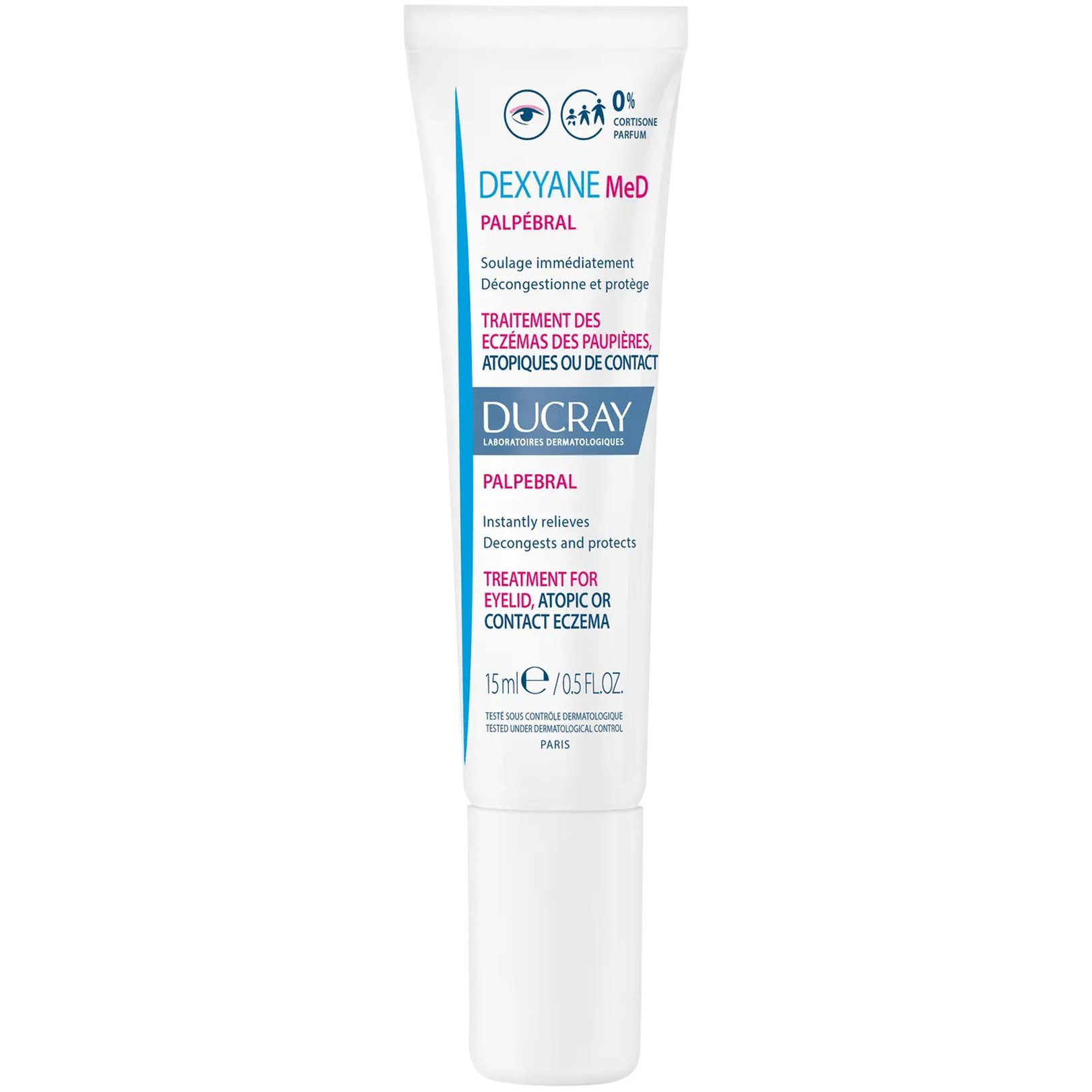 Ducray Ducray Dexyane MeD Palpebral Αγωγή που Αντιμετωπίζει το Ατοπικό Ή το Εξ’ Επαφής Έκζεμα στα Βλέφαρα 15ml