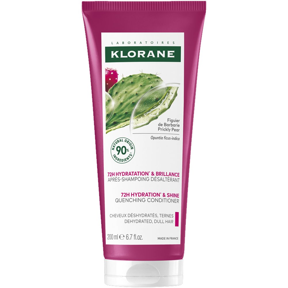 Klorane 72H Hydration & Shine Quenching Conditioner Ενυδατική Mαλακτική Κρέμα Μαλλιών που Ξεμπερδεύει & Χαρίζει Λάμψη με Φραγκόσυκο 200ml