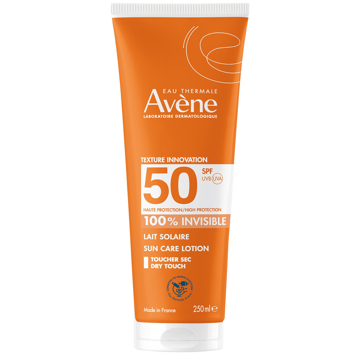 Avene Dry Touch Invisible Sun Care Lotion Spf50 Αντηλιακό Γαλάκτωμα Υψηλής Προστασίας για Πρόσωπο & Σώμα με Αόρατο Τελείωμα 250ml