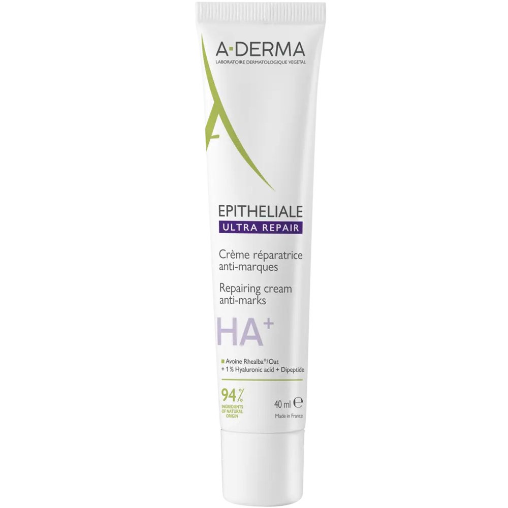 A-Derma Epitheliale HA+ Ultra Repair Cream 40ml,Καταπραϋντική Επανορθωτική Κρέμα Κατά των Σημαδιών με Υαλουρονικό Οξύ